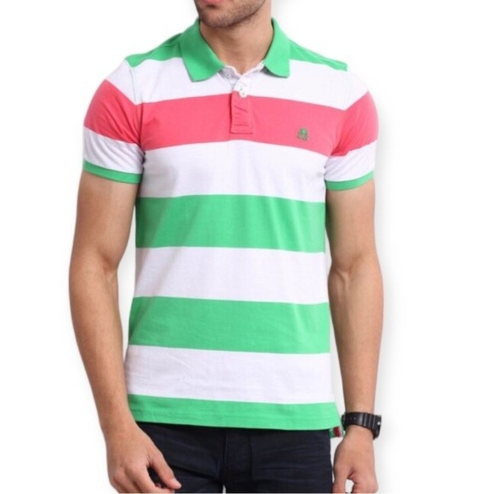 Stile Benetton Striped Polo Shirt United Colors Of Benetton